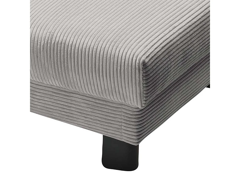 Hellgrauer Schlafsessel mit Vierfußgestell aus Metall 85 cm breit