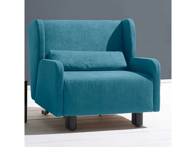 Schlafsessel in Petrol Flachgewebe Made in Germany