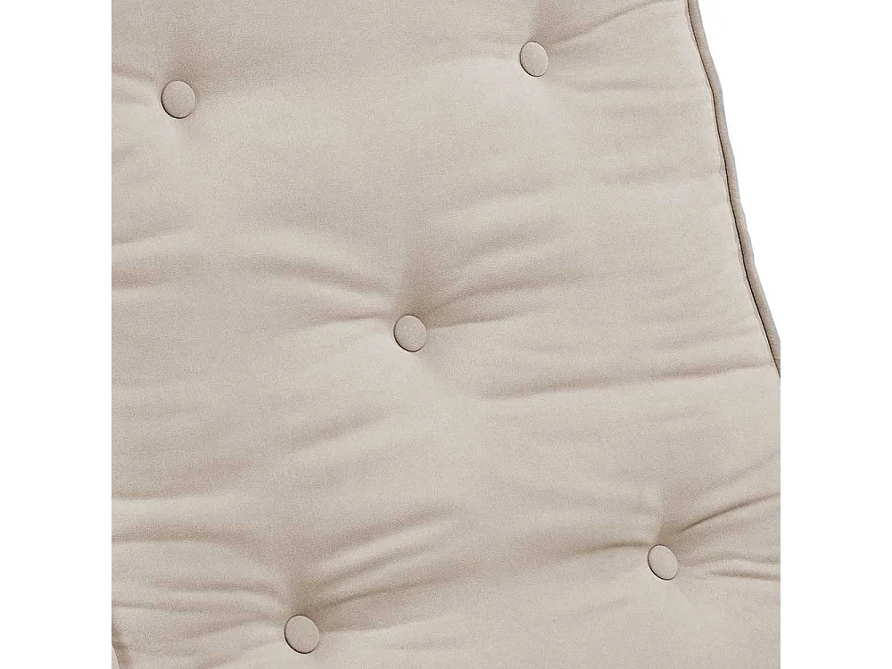 Faltsessel in Cremefarben Webstoff Bezug