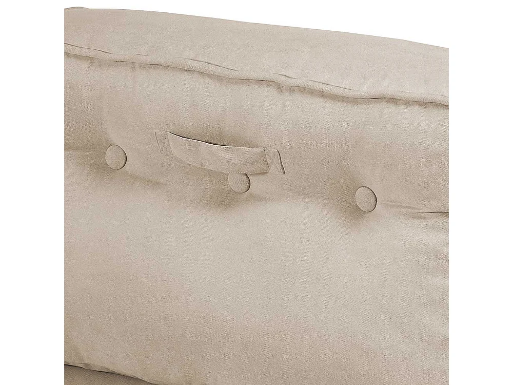 Faltsessel in Cremefarben Webstoff Bezug