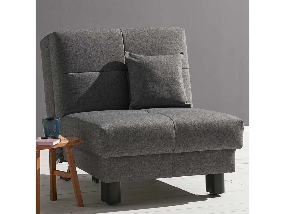 Faltsessel in Grau Flachgewebe 85 cm breit