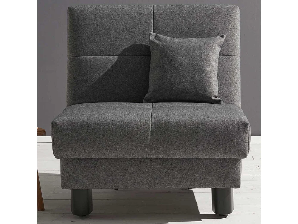 Faltsessel in Grau Flachgewebe 85 cm breit