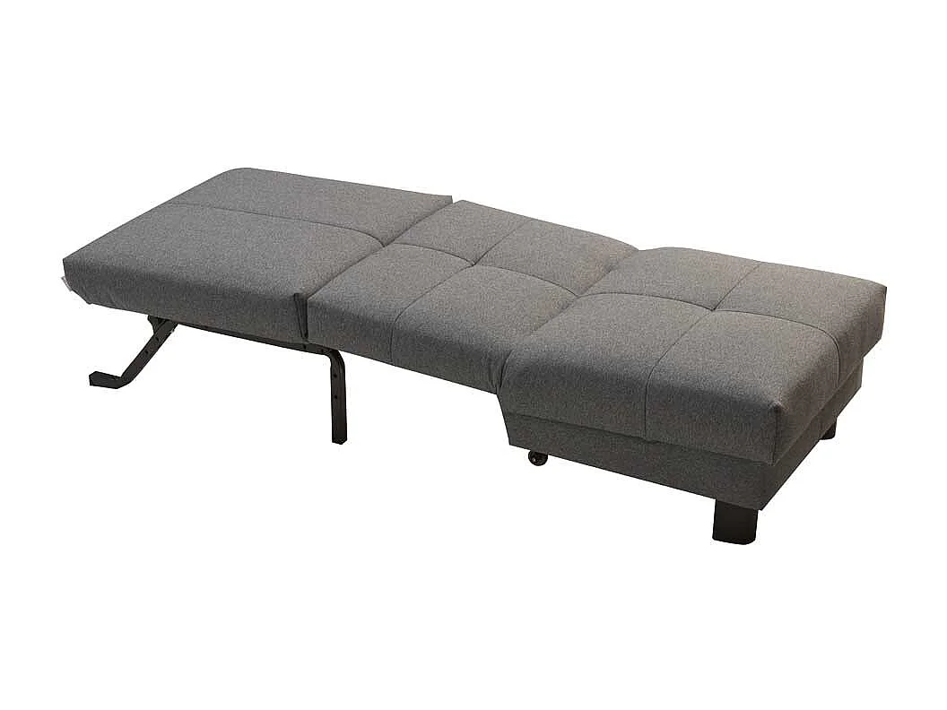 Faltsessel in Grau Flachgewebe 85 cm breit