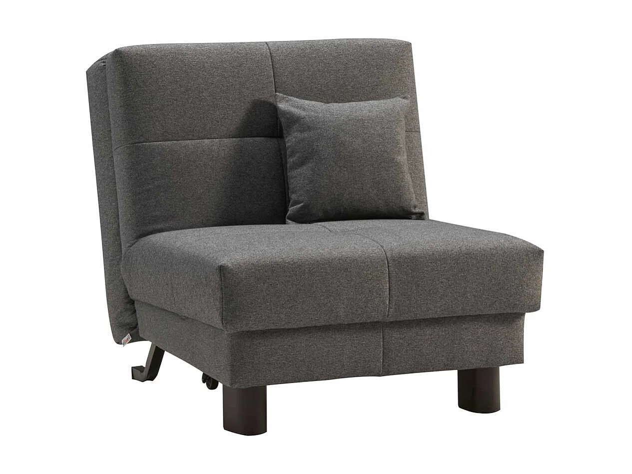 Faltsessel in Grau Flachgewebe 85 cm breit