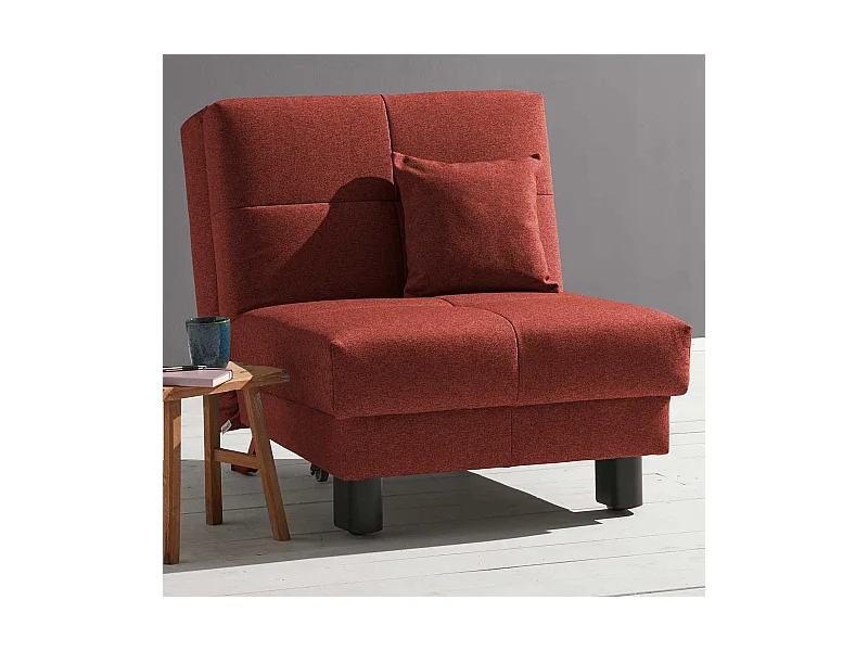 Schlafsessel in Dunkelrot modern