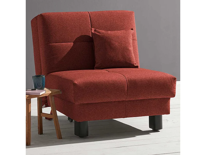 Schlafsessel in Dunkelrot modern