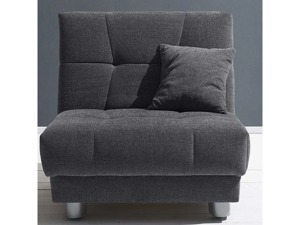 Faltsessel in Blaugrau Flachgewebe modern