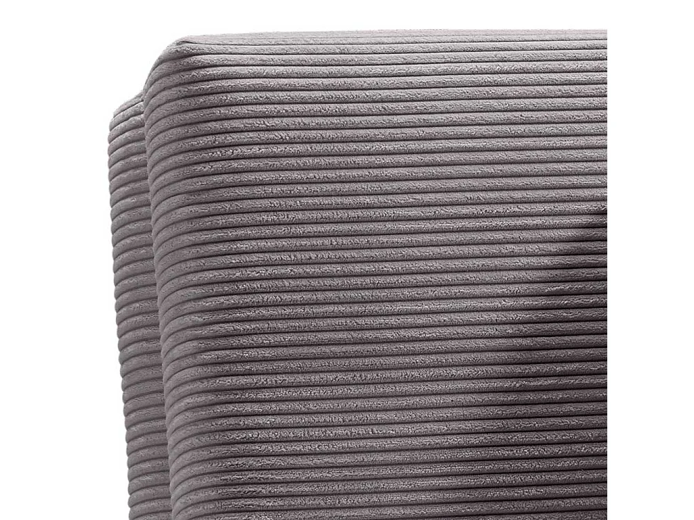 Grauer Faltsessel in modernem Design Cord und Metall