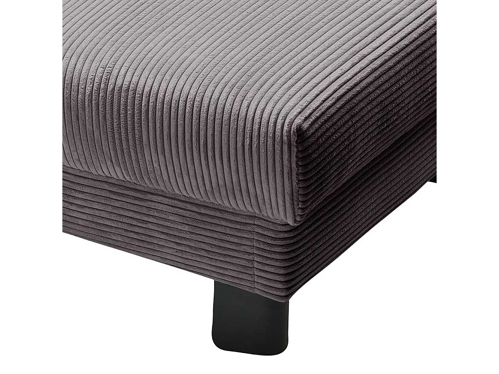 Grauer Faltsessel in modernem Design Cord und Metall