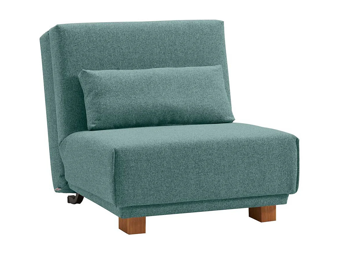 Funktionssessel in Petrol Stoff Schlafen