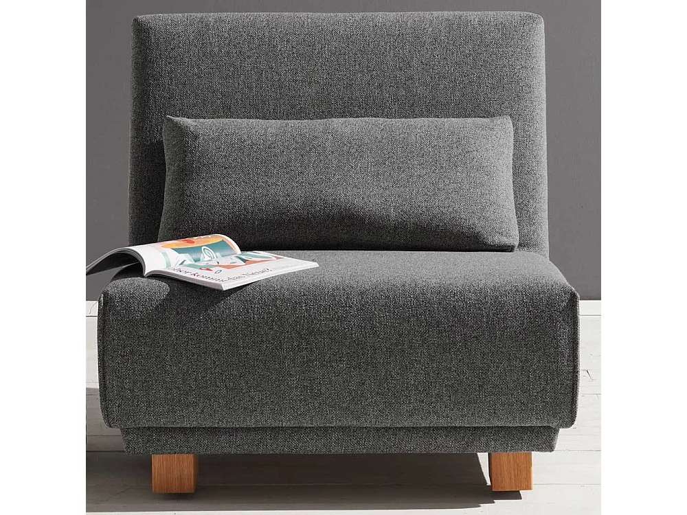 Schlafsessel in Grau Stoff Made in Germany