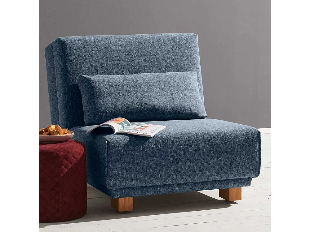 Sessel zum Schlafen Blau Stoff