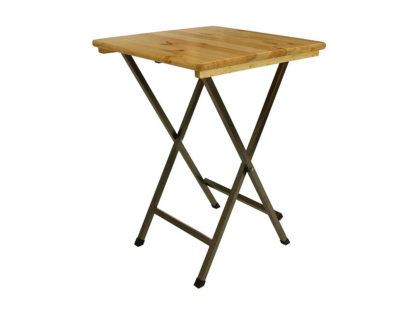 Klappbarer Bartisch aus Kiefer Massivholz und Stahl Outdoor geeignet