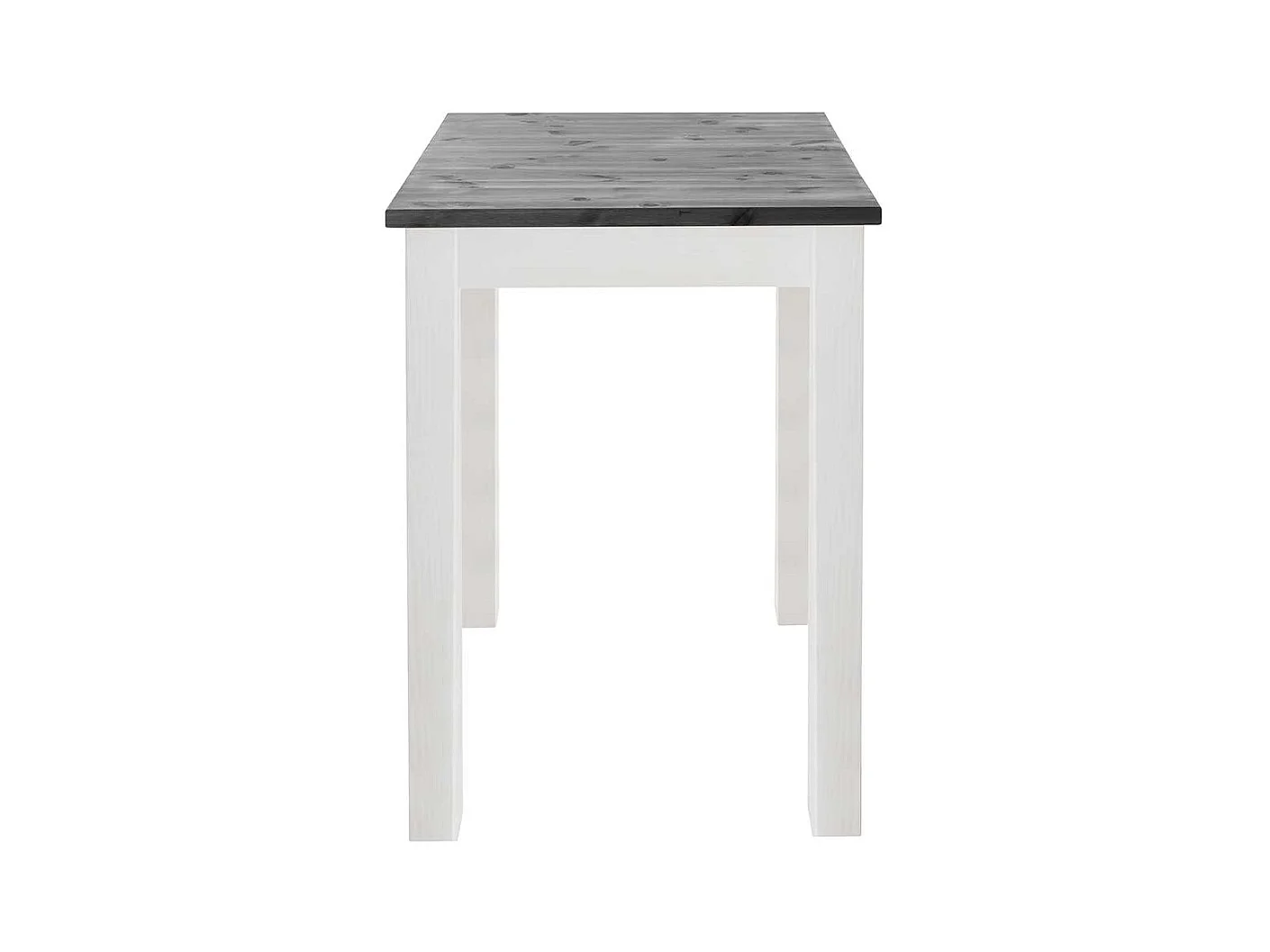 Bartisch Weiß Grau aus Kiefer Massivholz Landhausstil