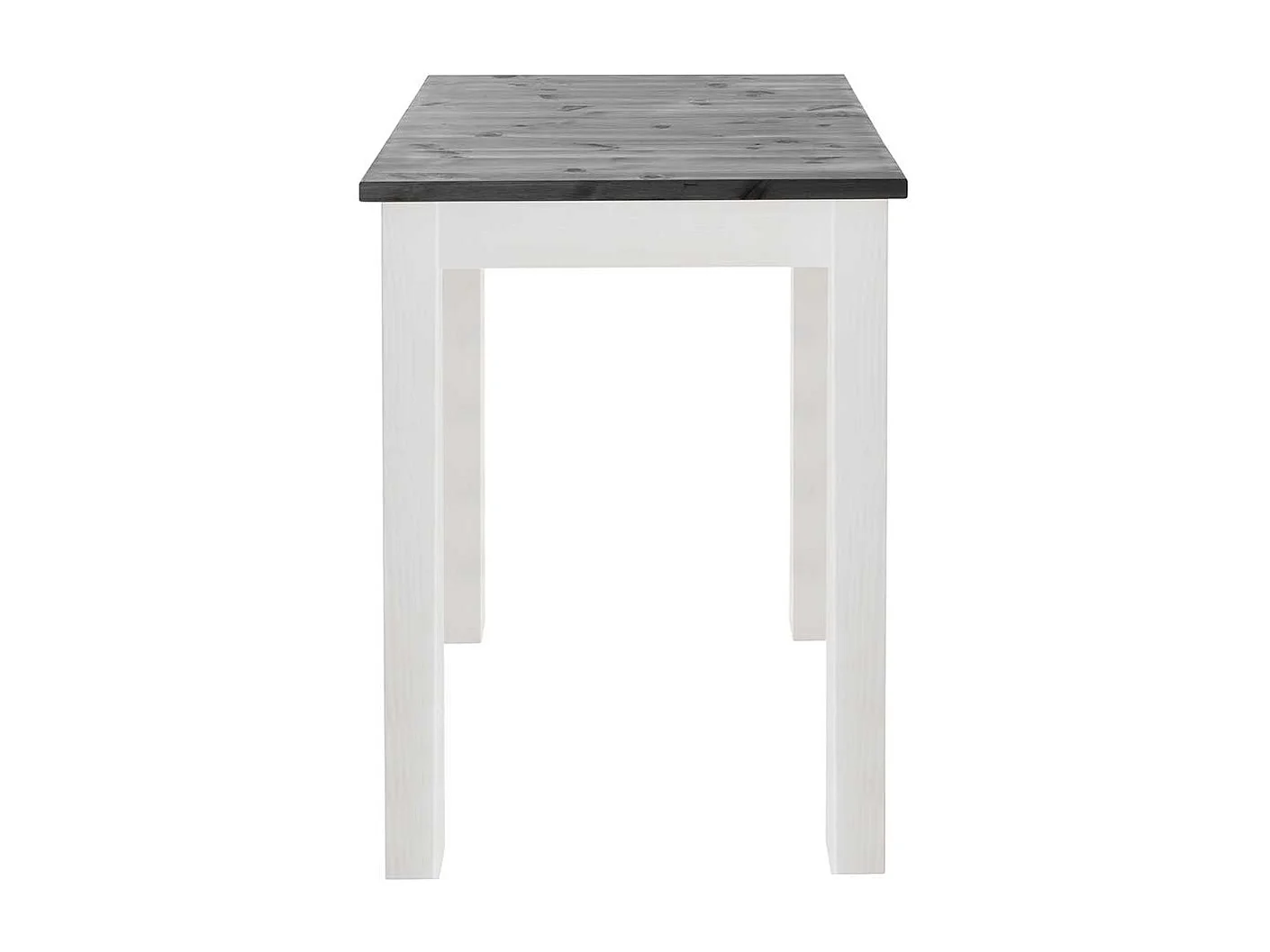 Bartisch Weiß Grau aus Kiefer Massivholz Landhausstil