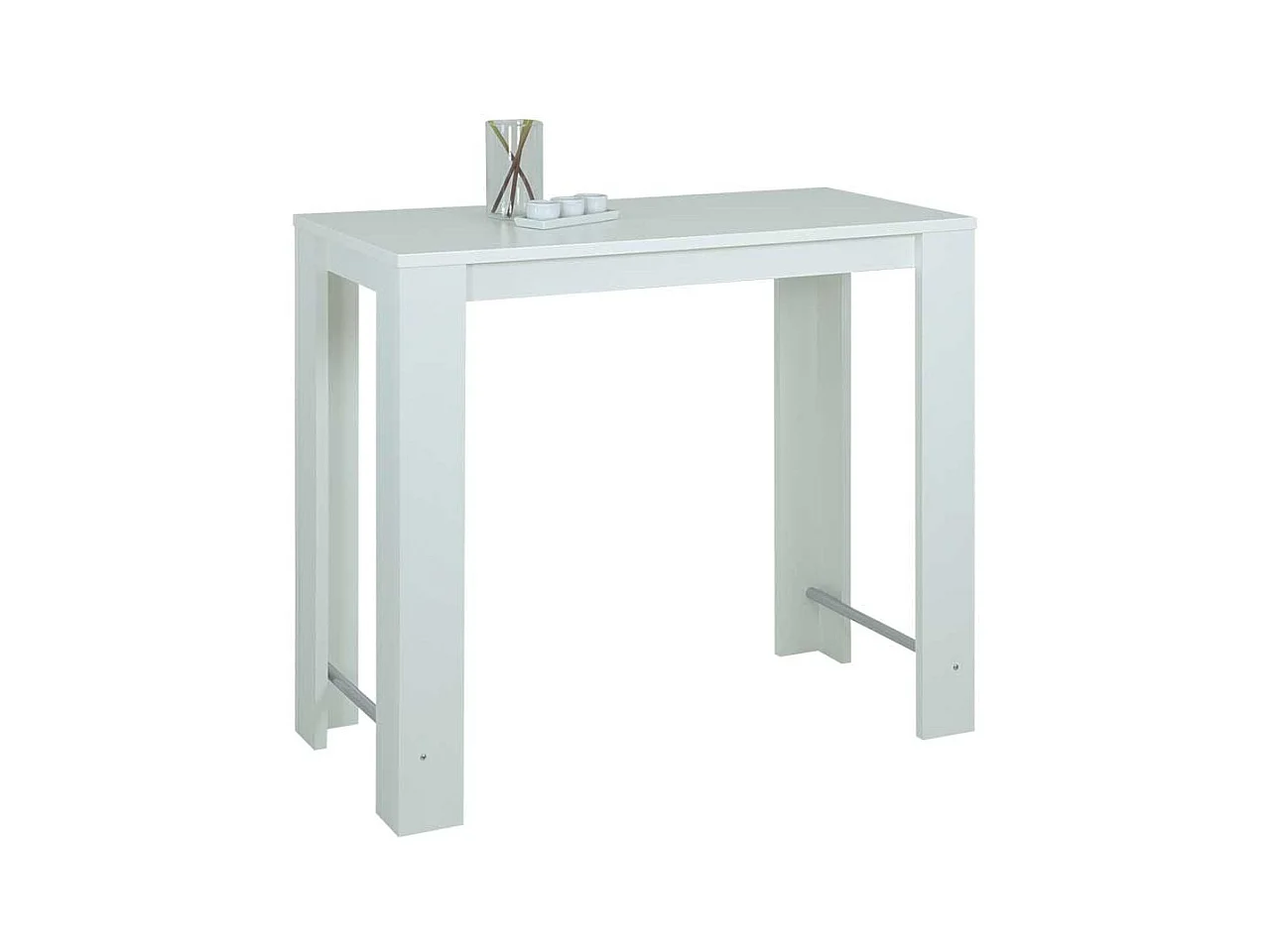 Bartisch in Weiß 120 cm breit