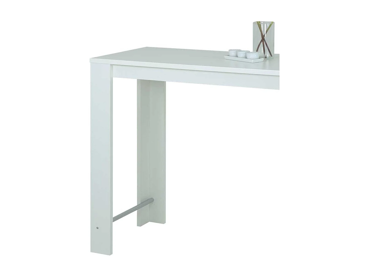 Bartisch in Weiß 120 cm breit