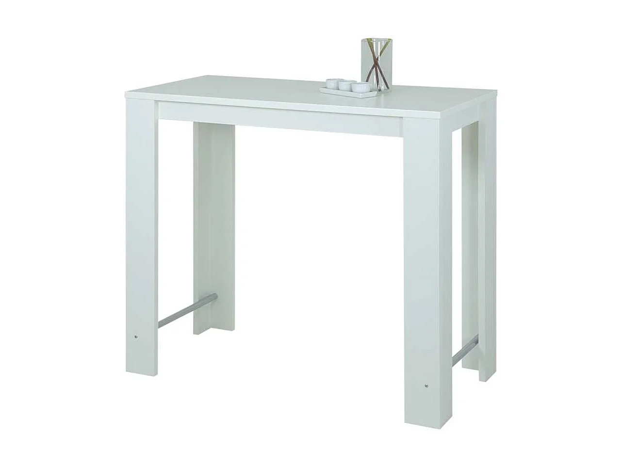 Bartisch in Weiß 120 cm breit