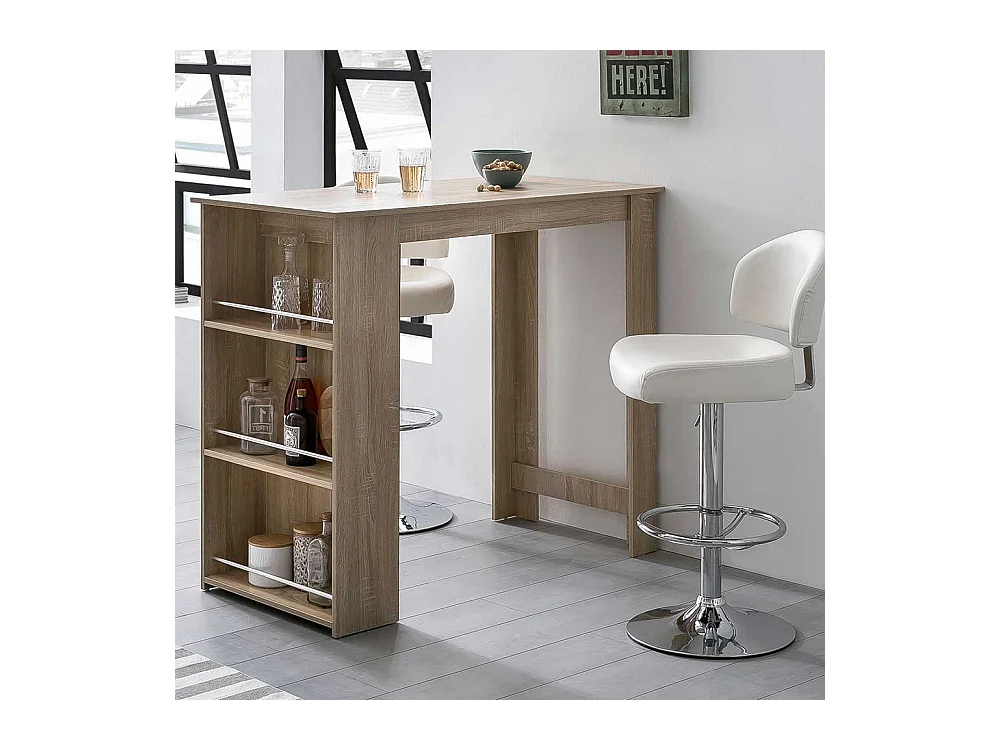 Tresentisch Küche in Sonoma-Eiche Holzoptik 108 cm hoch