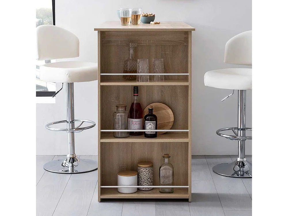 Tresentisch Küche in Sonoma-Eiche Holzoptik 108 cm hoch