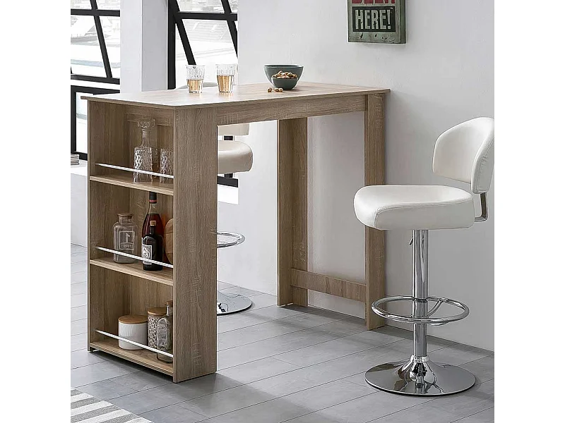 Tresentisch Küche in Sonoma-Eiche Holzoptik 108 cm hoch