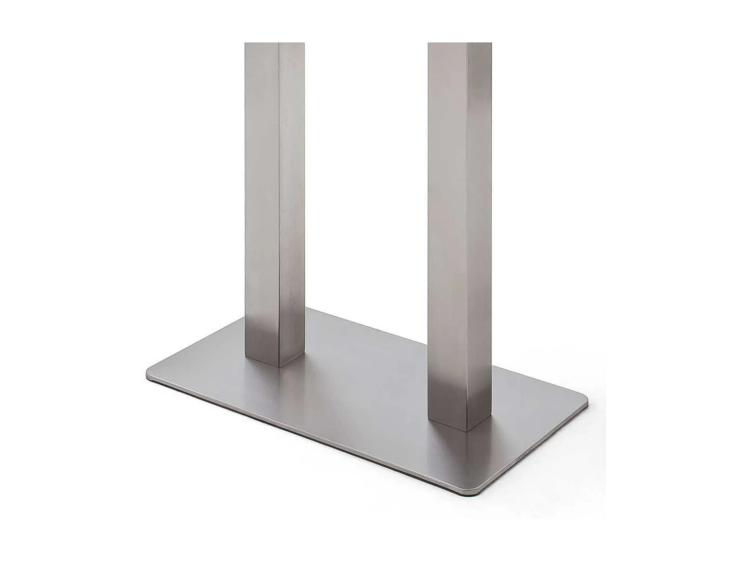 Glas Bartisch in Weiß Edelstahl