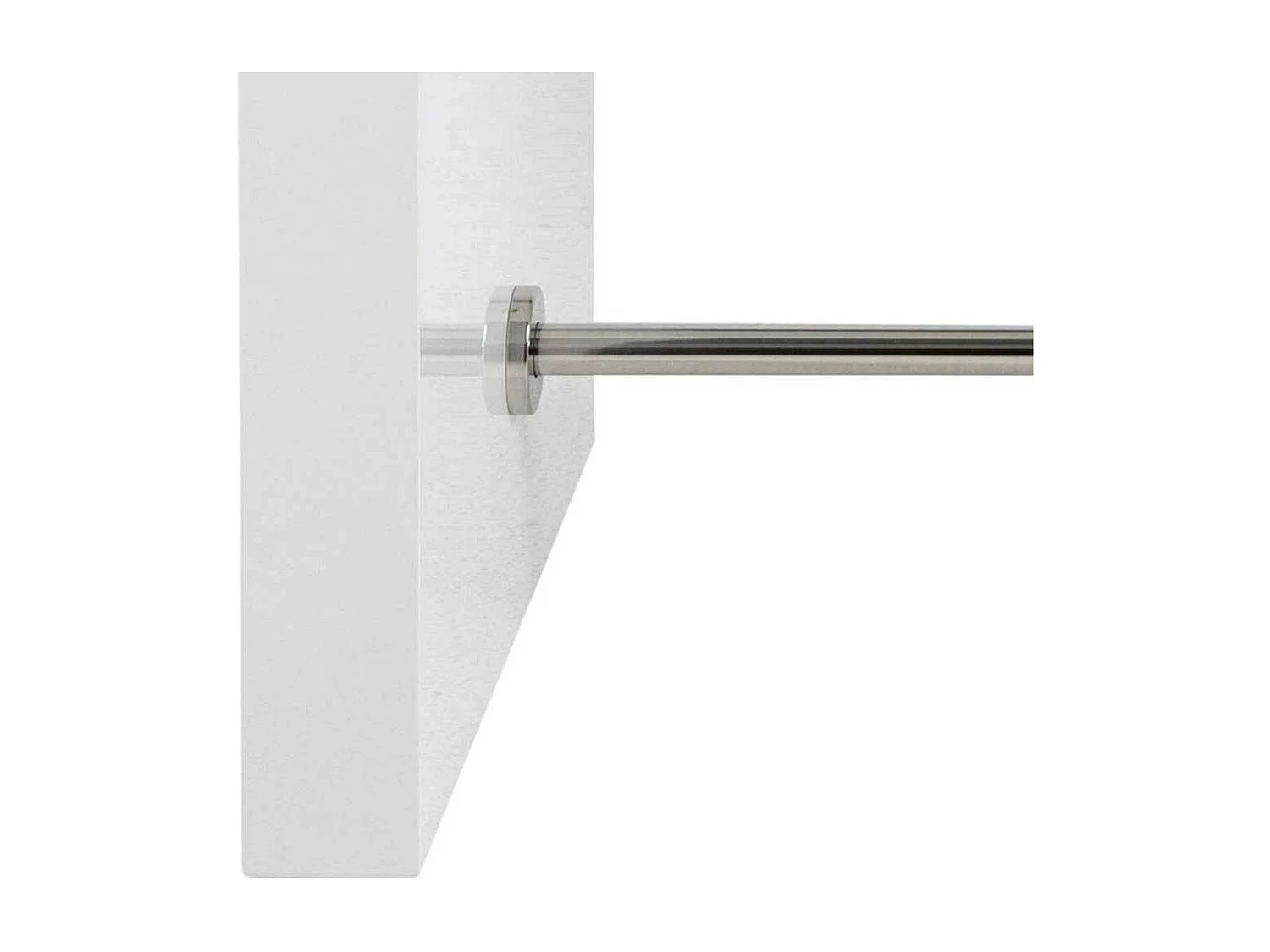 Rechteckiger Bartisch in Weiß Hochglanz 105 cm hoch