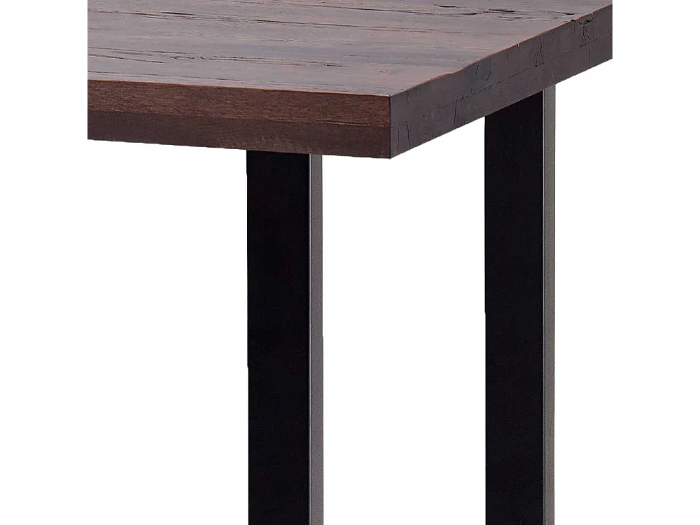 Holz Bartisch in Eichefarben verwittert Bügelgestell