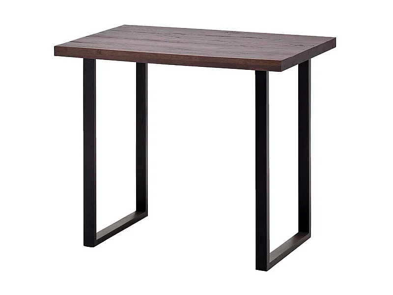 Holz Bartisch in Eichefarben verwittert Bügelgestell