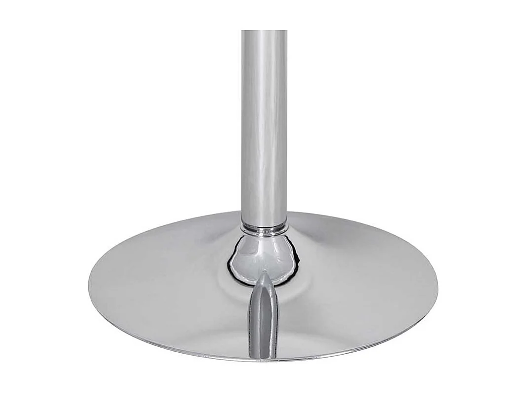 Stehtisch Glas und Metall mit runder Tischplatte 105 cm hoch