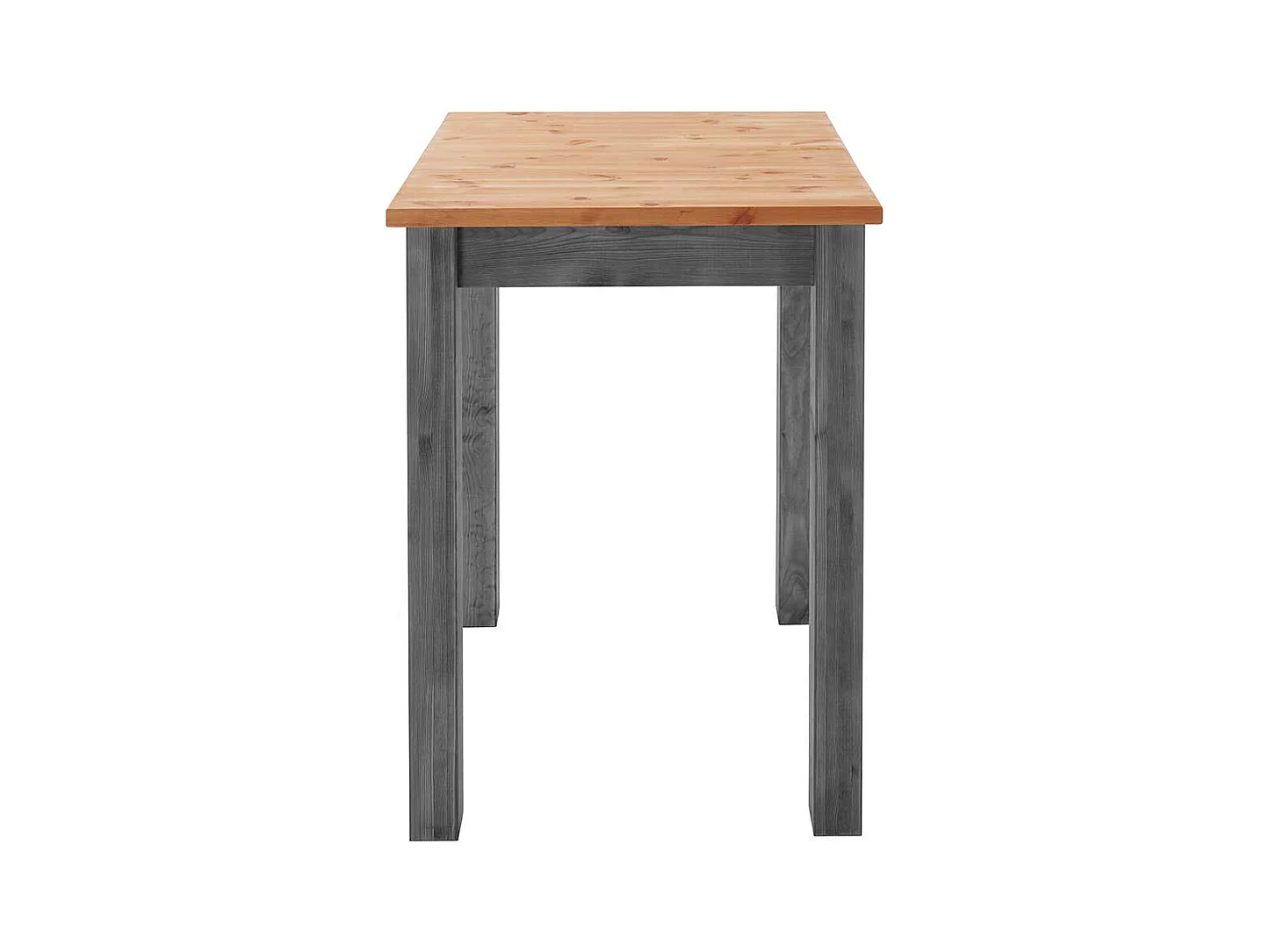 Kiefernholz Bartisch in Grau und Laugenfarben 103 cm hoch