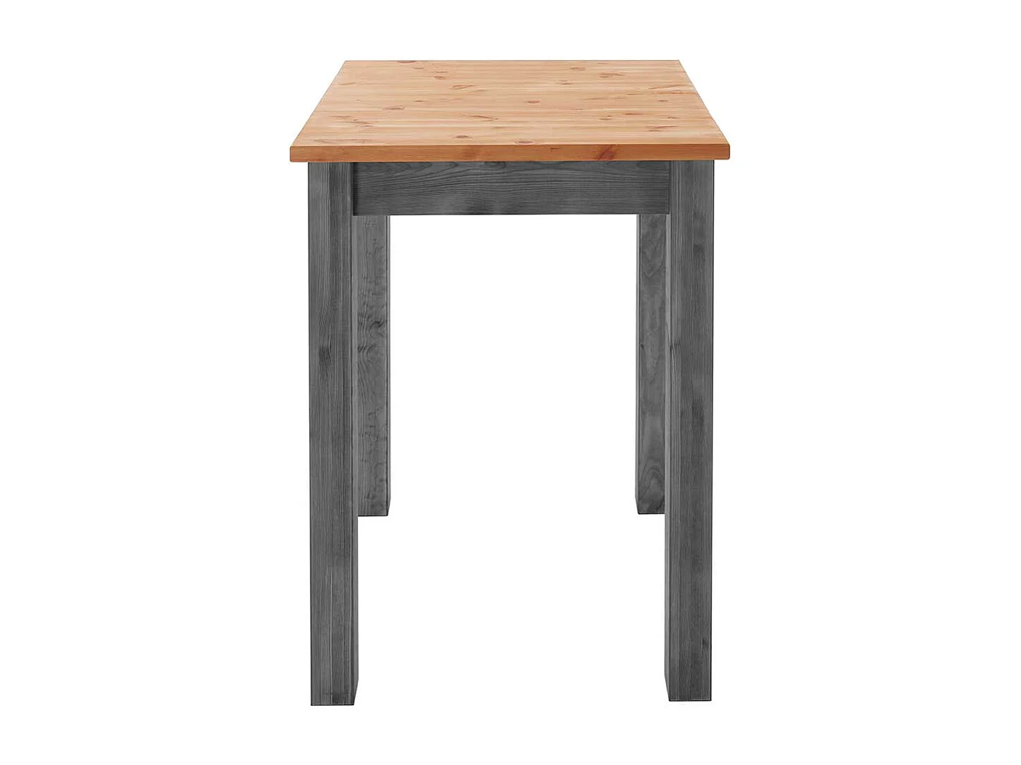 Kiefernholz Bartisch in Grau und Laugenfarben 103 cm hoch