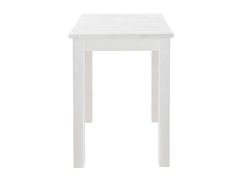 Massivtisch 103 cm hoch im Landhausstil Weiß