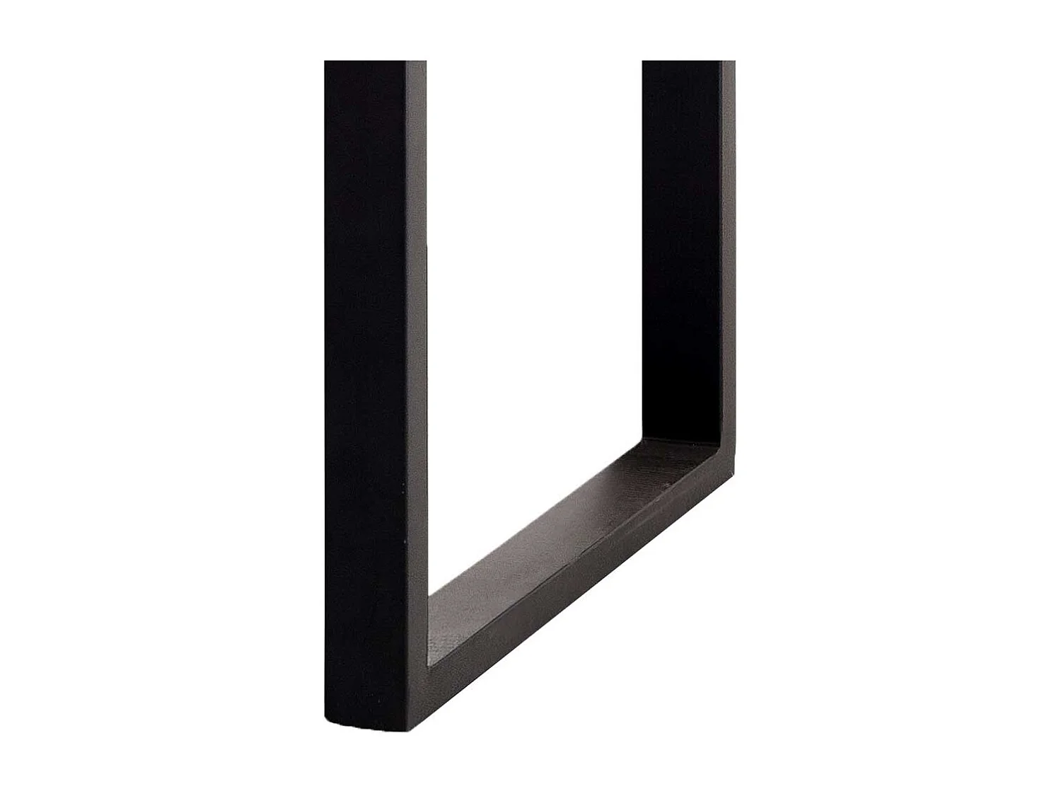 Bartisch in Eiche gekälkt und Anthrazit Metall Bügelgestell