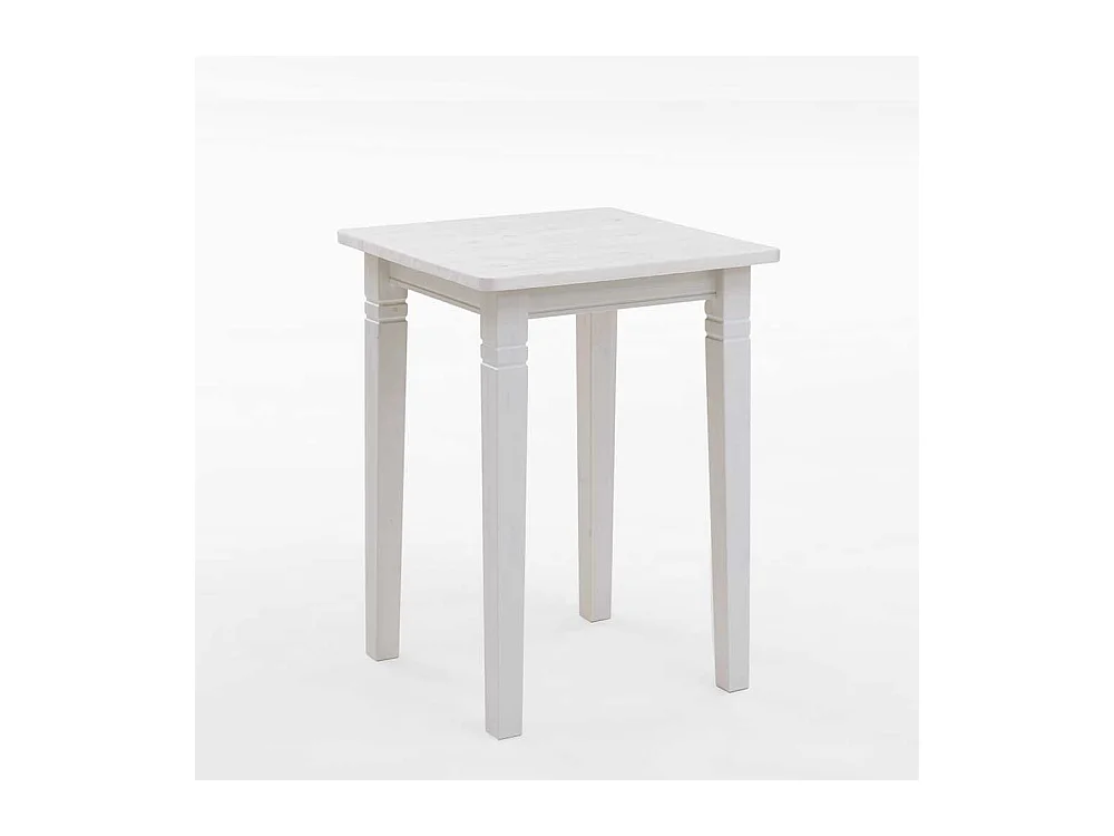 Massivholz Bartisch in Weiß Kiefer massiv