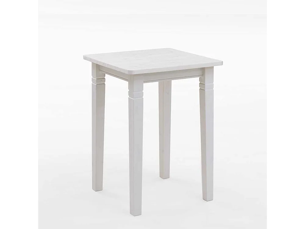 Massivholz Bartisch in Weiß Kiefer massiv