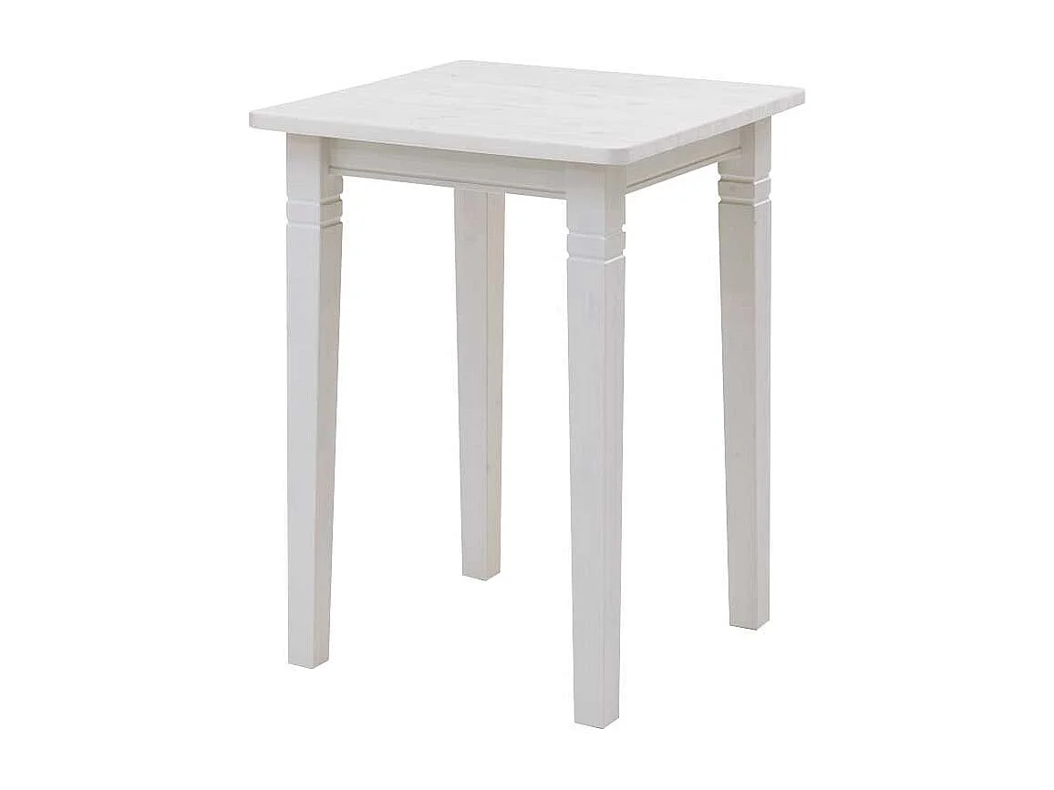 Massivholz Bartisch in Weiß Kiefer massiv