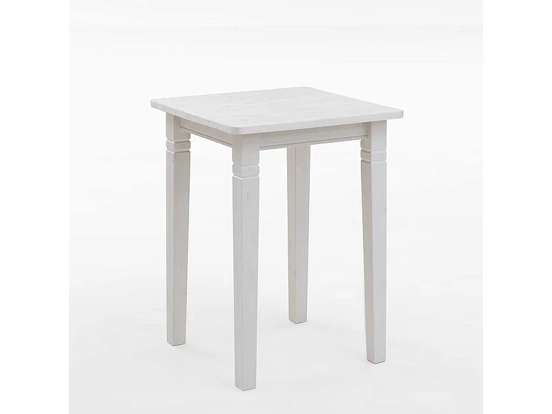 Massivholz Bartisch in Weiß Kiefer massiv