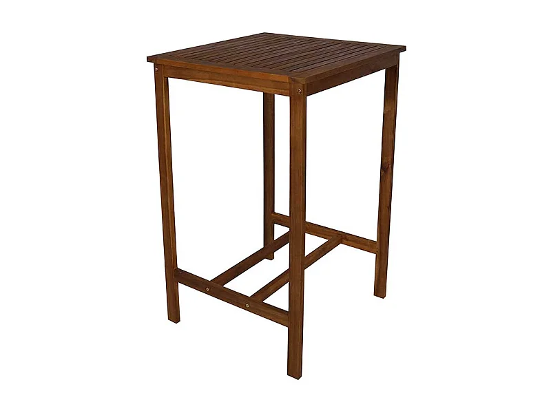 Stehtisch aus Akazie Massivholz Rechteckig