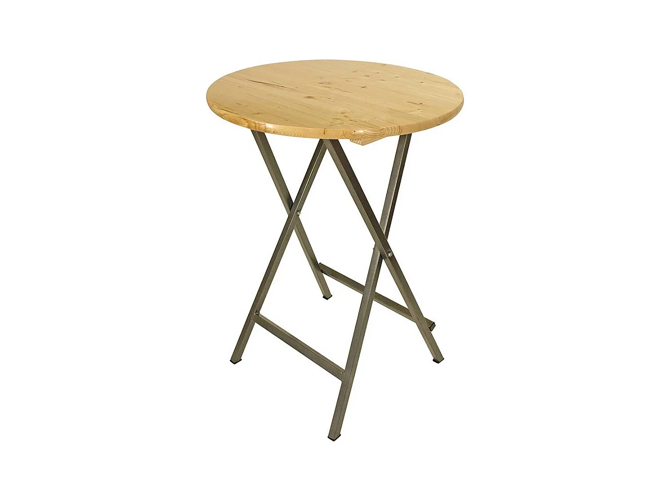 Klapptisch aus Kiefer Massivholz Rund