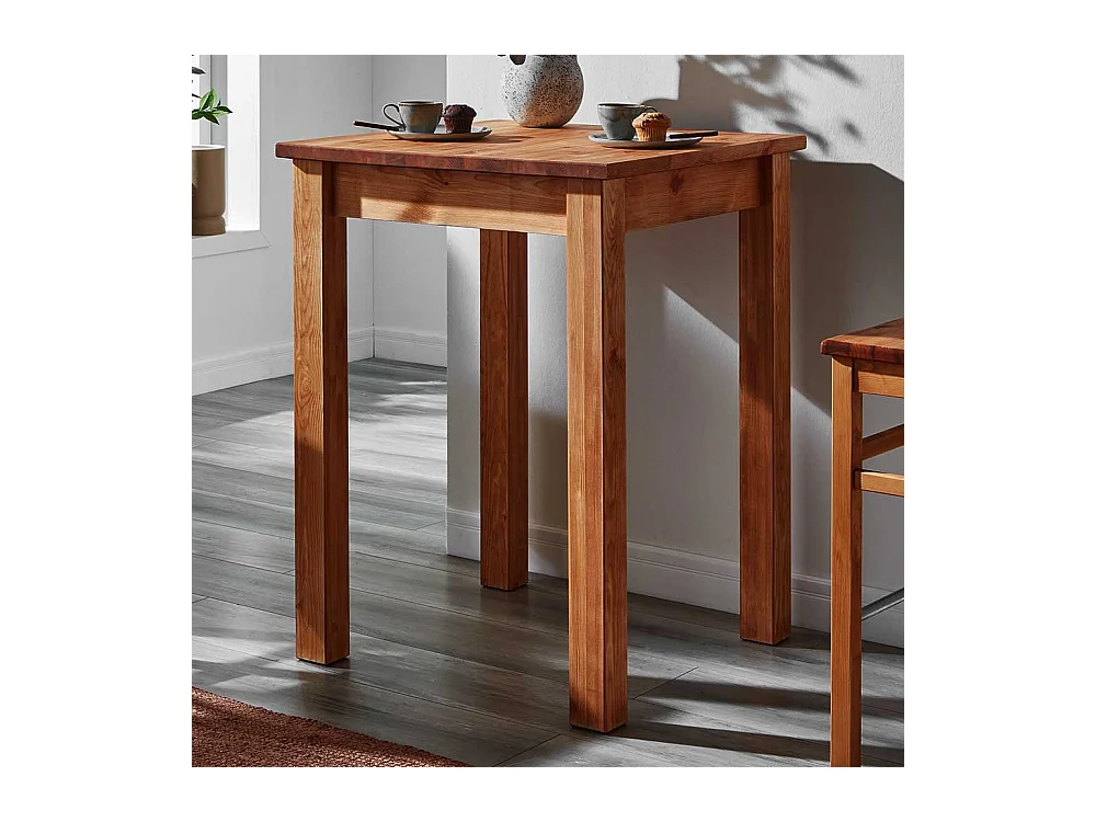 Massivholz Bartisch im Landhausstil Kiefer Bernsteinfarben