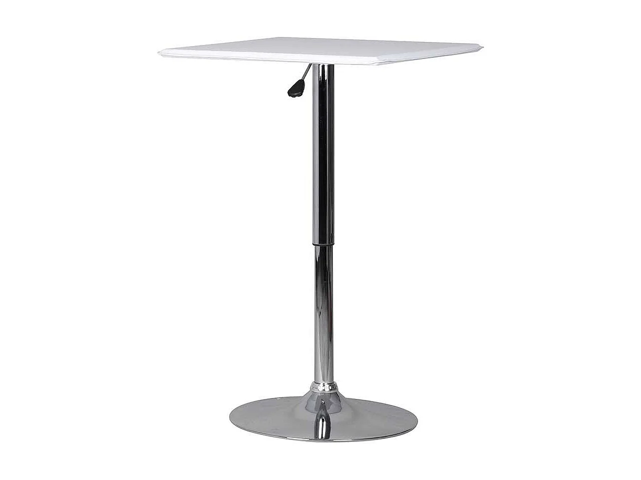 Verstellbarer Stehtisch mit Kunstlederplatte Metallgestell