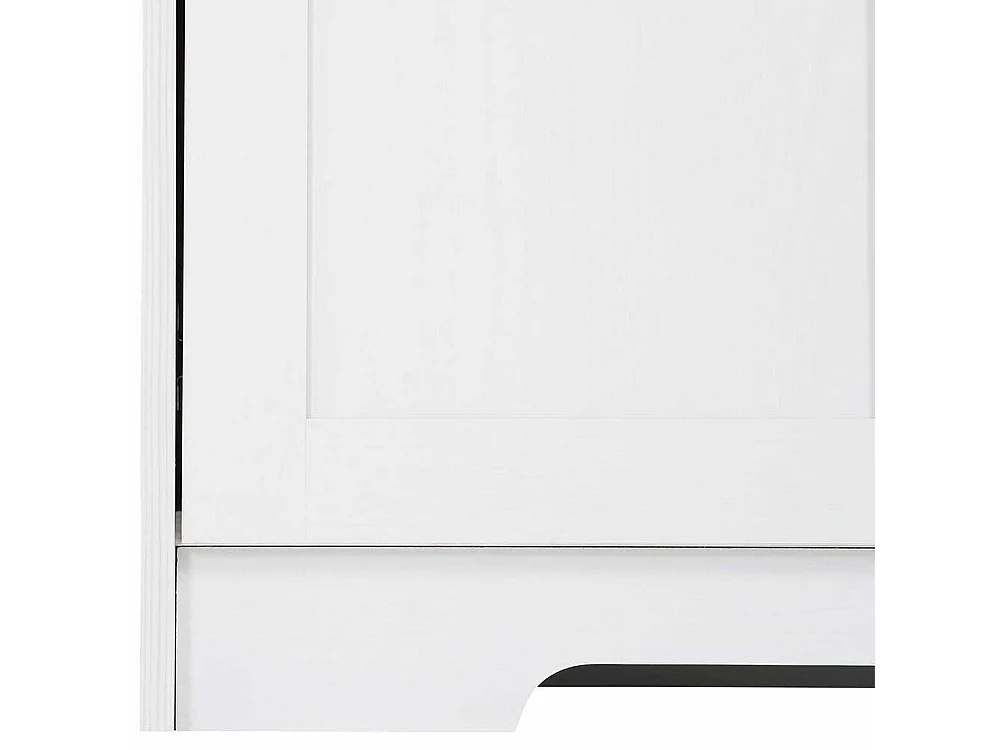 Landhaus Sekretär in Weiß und Eichefarben Türen