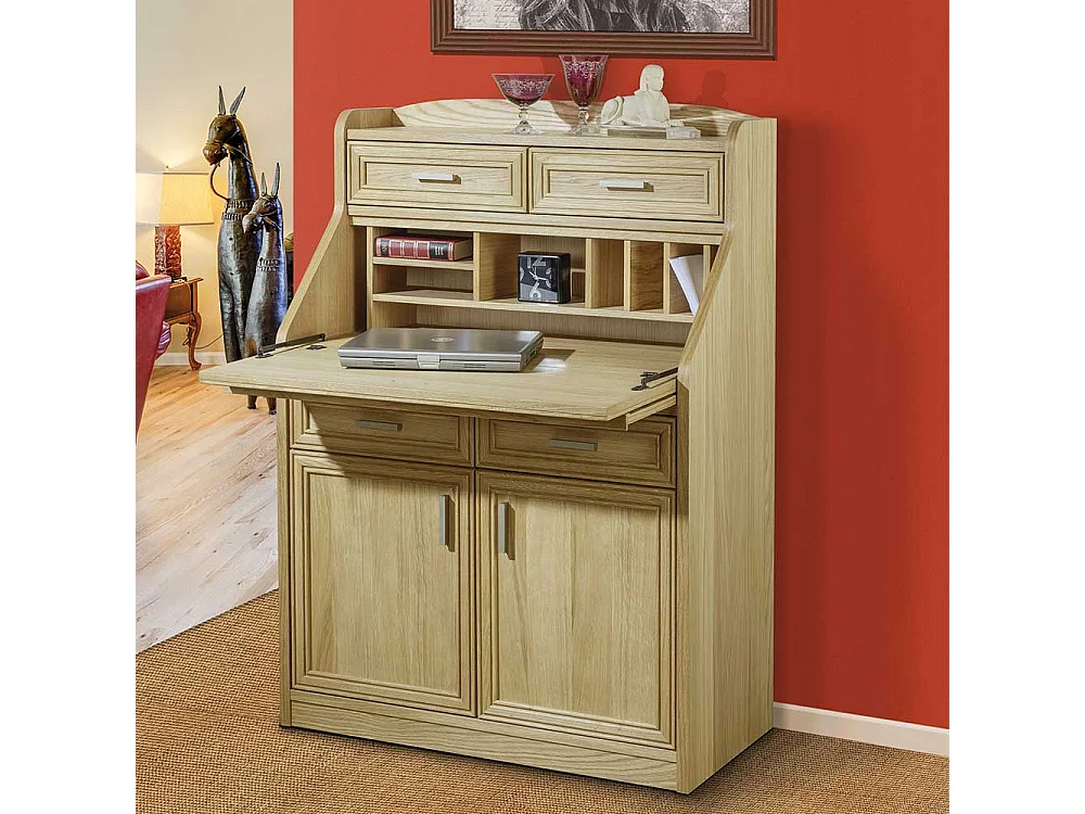 Sekretär im Landhausstil Eiche furniert