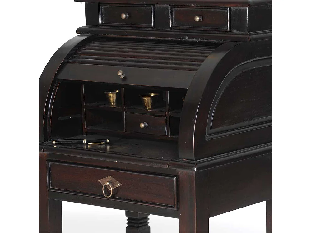 Sekretär in Schwarzbraun Antik