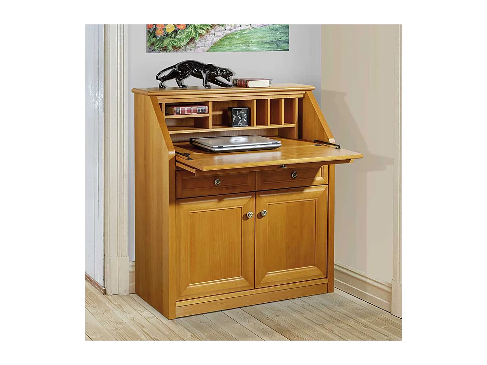 Sekretärschrank mit Kirschbaum furniert klassischen Design