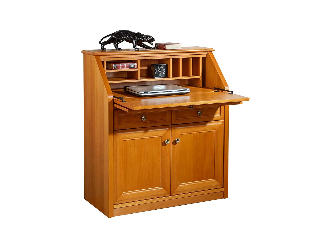 Sekretärschrank mit Kirschbaum furniert klassischen Design