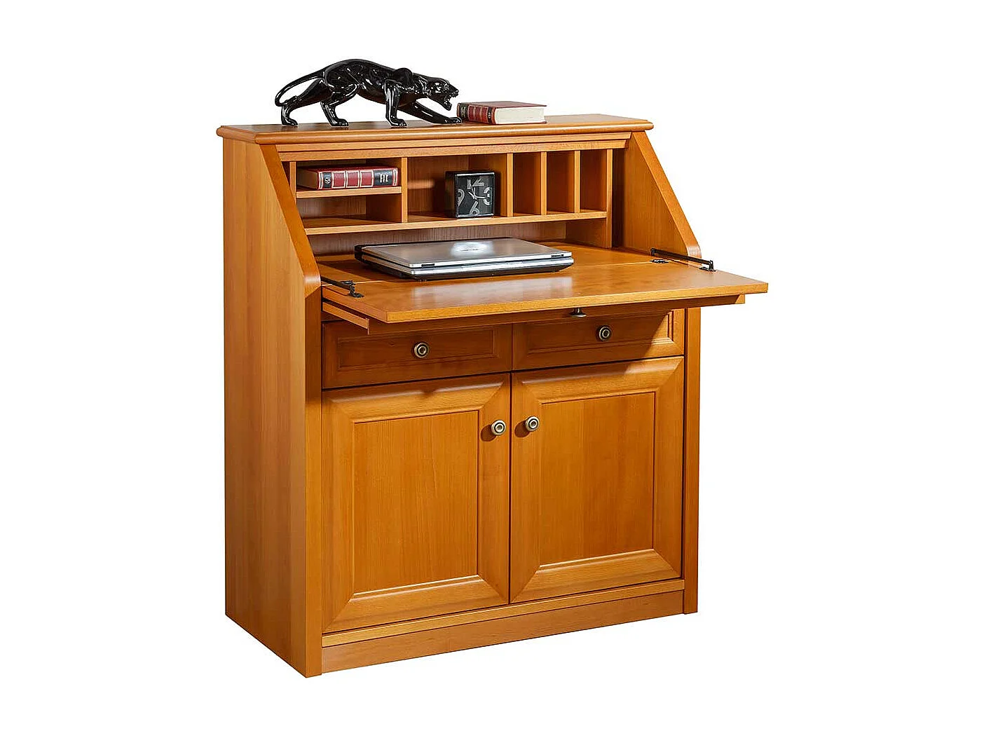 Sekretärschrank mit Kirschbaum furniert klassischen Design