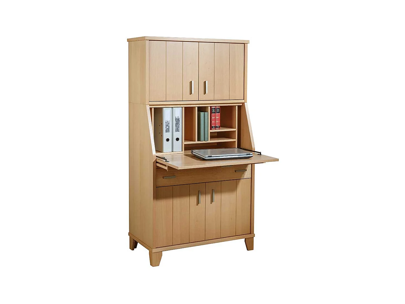 Sekretär aus Buche Massivholz 155 cm hoch