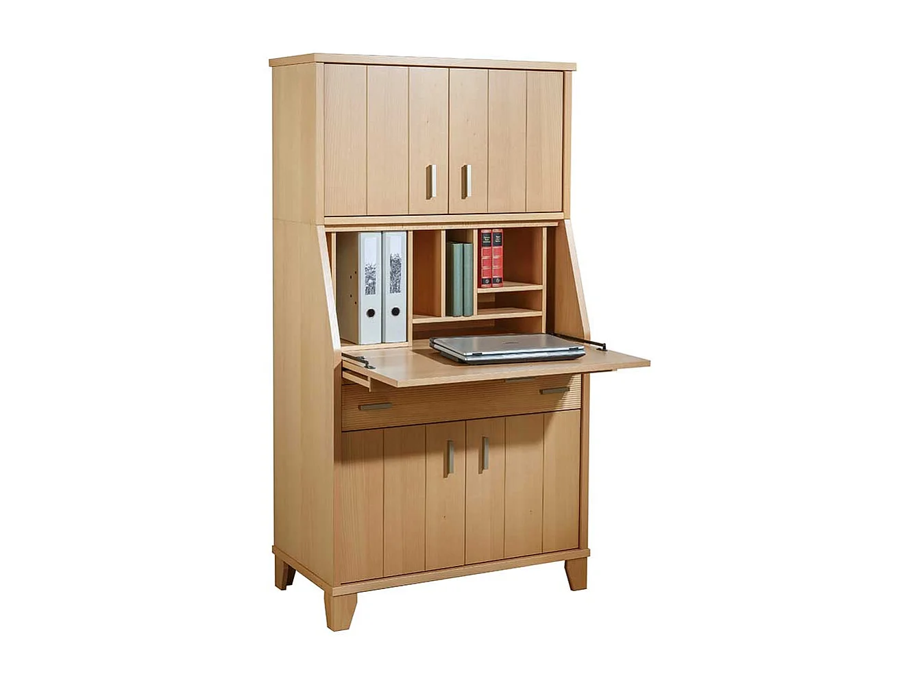 Sekretär aus Buche Massivholz 155 cm hoch